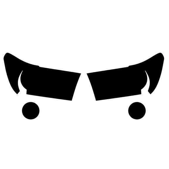 Rvinyl Headlight Tint Covers Compatible with Toyota Sequoia 2008-2017 - Blackout Smoke