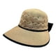 thumbnail image 2 of Sombrero de sol para mujer, sombrero de playa de verano, portátil, ajustable, hueco, de moda, plegable para caqui, 2 of 9