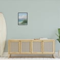 thumbnail image 2 of Ocean Waves Beach Reeds Coastal Painting Black Framed Art Print Wall Art, 2 of 7