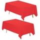 thumbnail image 1 of Mantel rectangular rojo Fixwal 152 x 259 cm, poliéster, paquete de 2, 1 of 7
