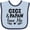 Blue and Navy, variant on Inktastic Gigi and Papaw Love Me Boys or Girls Baby Bib