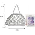 thumbnail image 2 of Kukuzhu Puffer Tote Bag for Women Quilted Puffy Shoulder Quilted Handbag Light Down Cotton Padded Crossbody Bag Satchels, 2 of 8