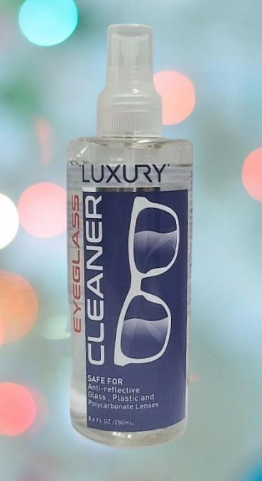 Luxury- Eyeglass Cleaner/Spray 8.4 fl oz Safe for Anti-Reflective Glass