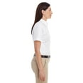 thumbnail image 2 of Harriton M600SW Button Down Dress Shirt Women's Short-Sleeve Oxford with Stain-Release, 2 of 3