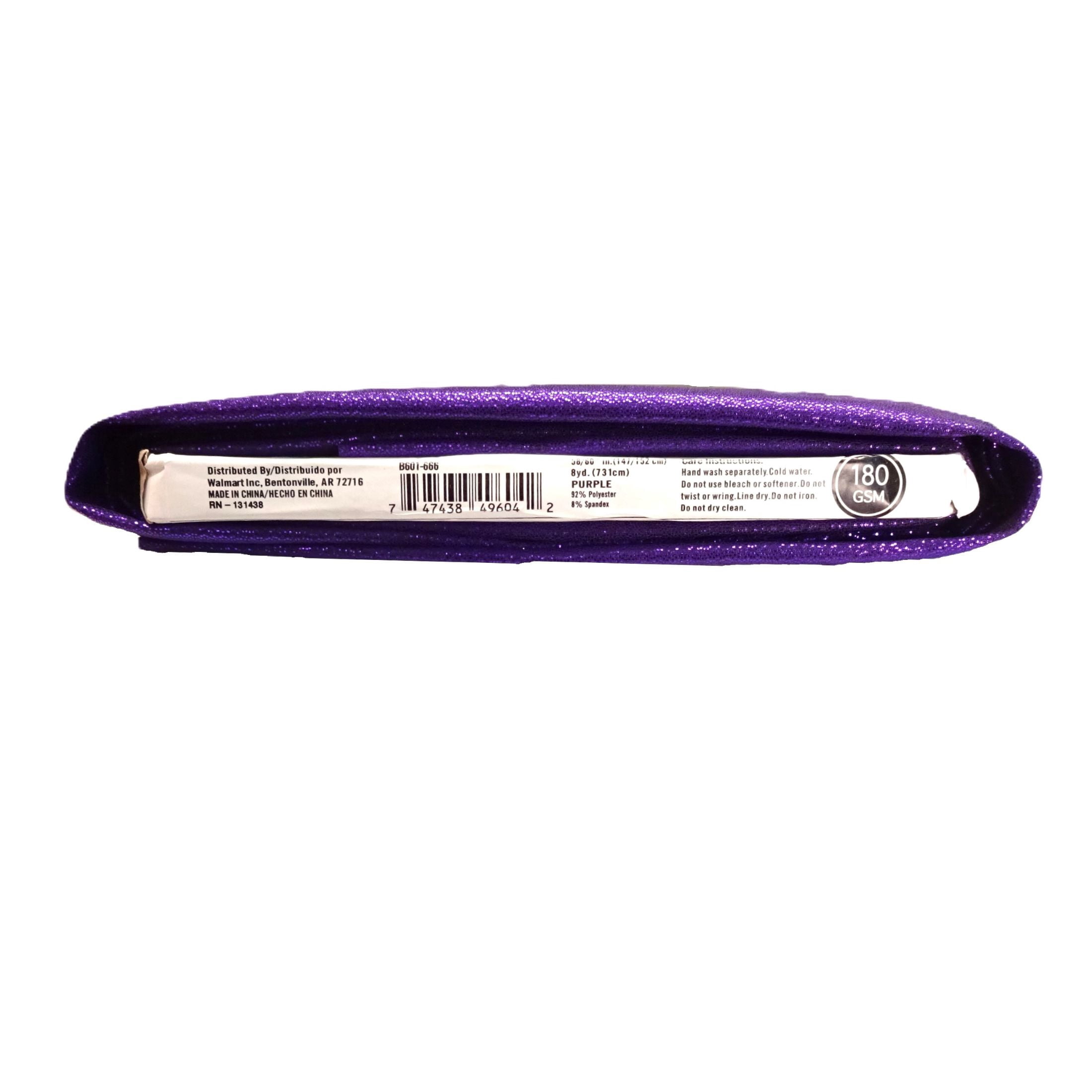 Shason Textile Spandex Foil Knit Dancewear Precut Fabric, Purple