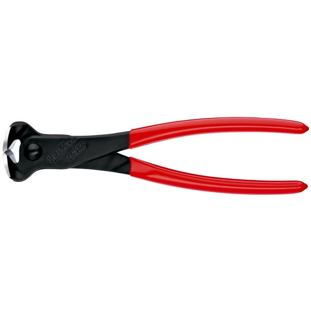 KNIPEX 68 01 200 SB Pinzas de corte frontal recubierto de plástico acabado pavonado 200 mm