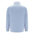 thumbnail image 5 of Beugl Mens Shirts Clearance, Mens Casual Long Sleeve Quarter Zip Pullover Shirt Pullover Men's Plunging Sleeve Pullover Golf Shirts for Men, Polo Shirts for Men Light Blue XXXXL, 5 of 6