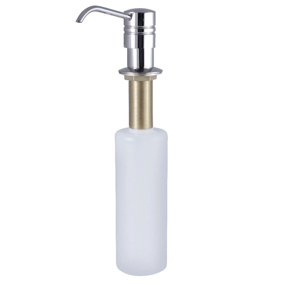 Kingston Brass SD2617 Brushed Brass Straight Nozzle Metal Soap Dispenser