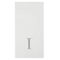 thumbnail image 5 of Luxenap Rectangle Silver Letter I White Paper Linen-Feel Guest Towel / Napkin - Air Laid, Sans Serif Font - 15 3/4" x 8" - 2000 count box, 5 of 11