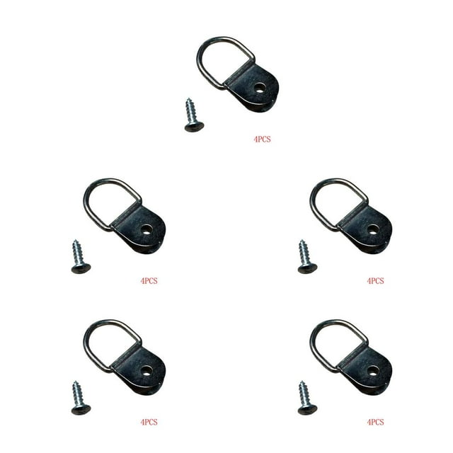 ZheElen 4 Pcs Filet de Rangement pour Bagages de Voiture Crochet de Coffre de Véhicule Installation Fixe Crochet Auto Cintre Automobile 3x3CM 5Ensemble