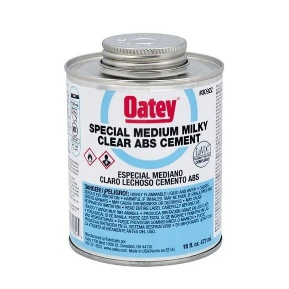 Oatey  16 oz ABS Special Milky Clear Cement