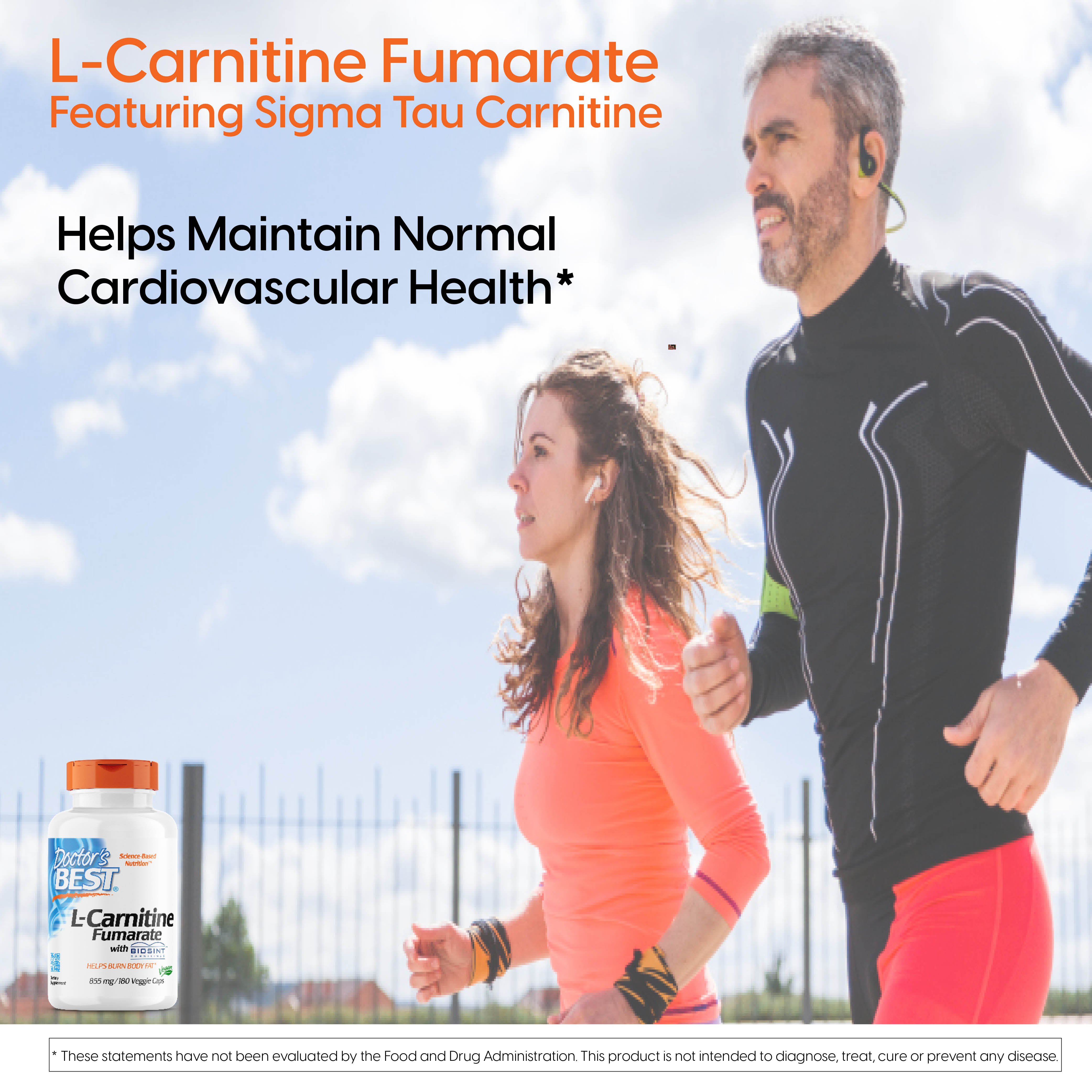 Doctor's Best - L-Carnitine Fumarate 855 mg. - 180 Vegetarian Capsules - image 7 of 19