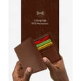 thumbnail image 2 of Slim Leather Bifold Wallets For Men - Minimalist Small Thin Mens Wallet RFID Blocking Card Holder ID Window Gifts For Men, 2 of 6