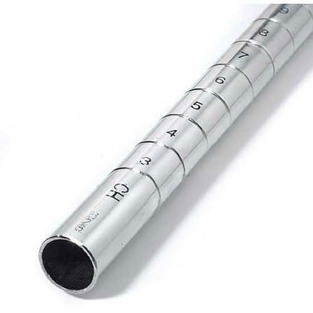 Global Industrial 80"H Chrome Post, 4 Pack