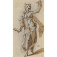 thumbnail image 2 of Franz Aspruck 12x18 Black Ornate Wood Framed Double Matted Museum Art Print Titled - Delilah with the Curls of the Samson, 2 of 5