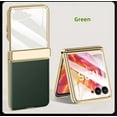 thumbnail image 5 of Electroplating High-End Leather Phone Case For Motorola MOTO Razr 60 50 Ultra Tempered Film Shockproof Plating Fold Hinge Cover, 5 of 6