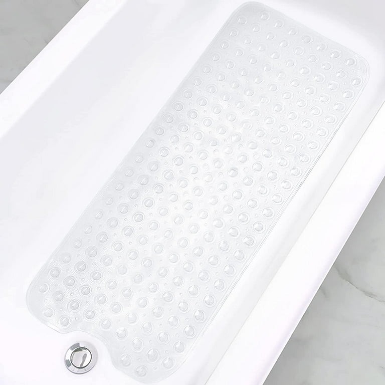 AmazerBath Bathtub Mat Non Slip, Bath Mat for Tub 40 x 16 Inches Full Size,  Non Slip Shower Mats with Suction Cups and Drain Holes, Bath Tub Mats for