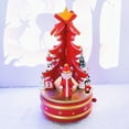 thumbnail image 2 of Bangcool Table Christmas Tree Snowman Bell Wood Fake Mini Xmas Tree Desktop Ornament, 2 of 10