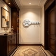 thumbnail image 4 of Wooden Key Holder Wall Mounted Key Rack With 4 Hooks Welcome Home Key Shaped Farmhouse Entryway Decorative Organizer, 4 of 6