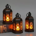thumbnail image 1 of Becaristey 2 Pcs/ensemble Lanternes Lumineuses d'Ambiance Style Européen Décoratives pour Intérieur Taille Bureau Noir*12 Pcs 1Ensemble, 1 of 6