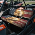 thumbnail image 4 of HUIACONG Eagle Flag UTV Seat Covers Waterproof Comfortable UTV Seat Covers Protector Non-Slip Soft for Kawasaki Mule 3010, 4 of 7