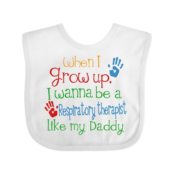 Inktastic Respiratory Therapist Like Daddy Boys or Girls Baby Bib