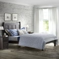 thumbnail image 2 of Grain Wood Furniture Shaker Solid Wood Panel Platform Bed, Queen Size, Expresso, 2 of 7
