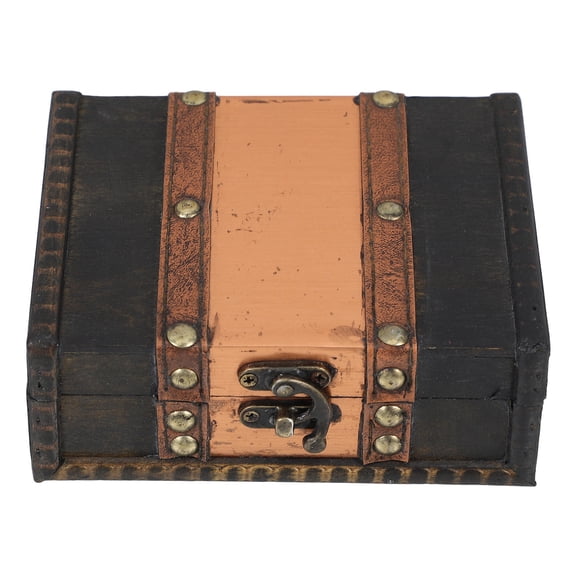 SWETRACE 1 Piece Large Wooden Box for Jewelry and Keepsakes Storage in Multi Color 14.5x11.7x5.5in