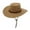 Rose Gold, variant on UTSJKR Cowboy Hat, Sun Hat Faux Felt Leather Suede Travel Cap Suede Felt Wide Brim Western Hat Outdoor Sun Protect Beige