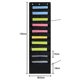 thumbnail image 4 of Wall Mounted File Organizer, 10 Pockets, Black, Wall Mounted Magazine Holder for Office, Home and Study, 4 of 5
