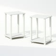 thumbnail image 4 of Furinno Simplistic Compact Bedside Table, Nightstand, White/White, Set of 2, 4 of 7