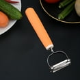 thumbnail image 6 of SLYNSHome Vegetable Apple Peelers for kitchen,Fruit,Carrot,Veggie,Potatoes Peeler ,Y-Shaped Stainless Steel Peelers - Orange, 6 of 7