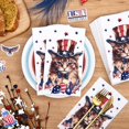 thumbnail image 6 of Caltero 100PCS Patriotic Napkins, 4th of July Paper Napkins 3 Ply Disposable Independence Day Napkins Patriotic Party Supplies, 6 of 8