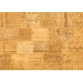 thumbnail image 1 of Ahgly Company Indoor Rectangle Patchwork Orange Transitional Area Rugs, 2' x 5', 1 of 1