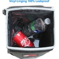 thumbnail image 2 of EPAuto Waterproof Car Trash Can with Lid and Storage Pockets, Black, 2 of 5