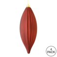 thumbnail image 2 of Vickerman M183265M 8 in. Burgundy Matte Line Finial Ornament  4 per Bag, 2 of 3