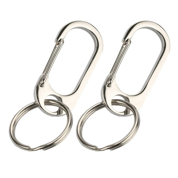 Yageerya 2pcs Practical Key Chain Sturdy Waist Hanging Key Holder Durable Car Keychain