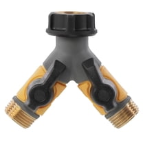 Solterra 2-Way Shut-Off Hose Water Faucet Y Adapter | 56353