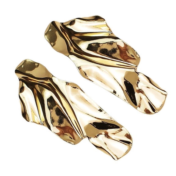 Retro Irregular Metal Earrings Geometric Metal Ear Studs Accessory Personality Ear Ornaments for Fashion Lovers