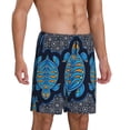 thumbnail image 2 of Gaeub Turtle Printed Men's Short Pajama Pants, Lightweight Lounge & Sleep Bottoms Keep You Cool - Large, 2 of 9