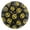 Gold, variant on Yellow Dollar Sign Round Wall Clock Battery Operated Silent Non-Ticking Bedroom Office Kitchen Home School Decor 10"(Black)