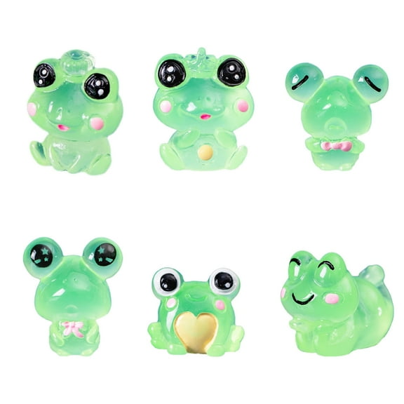 Tizuqe 6Pcs Environmentally Friendly Resin Figurines Micro Landscape Decoration