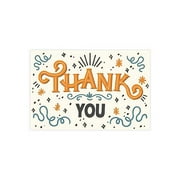 ziyahi 25Pcs/Bag Thank You Flower Gift Card Holiday Festival Anniversary Invitations Envelop Label Appreciate Cards for Children Type 1 Type 5