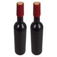 thumbnail image 1 of 2Pcs Empty Red Wine Storage Bottles Wine Subpackage Storage Bottles with Stoppers (Black), 1 of 8