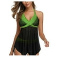 thumbnail image 1 of Tankini Swimsuit for Women Two Piece Tummy Control Bathing Suits Tankini Top with Sporty, 1 of 7