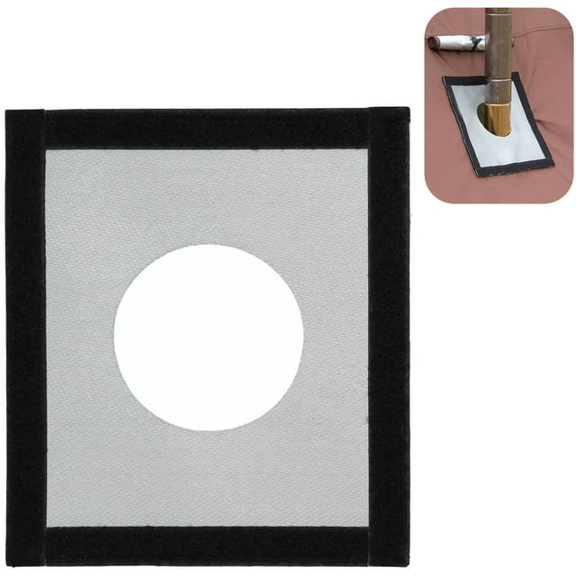 Hot Tent Stove Jack, Fireproof Silicone Fiberglass Hot Tent Stove Jack with 3.7'' Round Hole