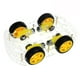 thumbnail image 2 of Kit de chasis de coche Robot inteligente acrílico doble 4WD DIY Kit de chasis de coche Robot inteligente para artesanía, 2 of 5