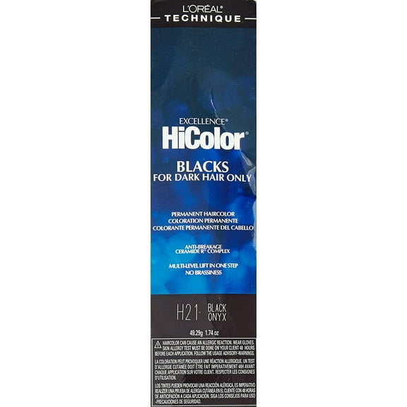Loreal Excel Hicolor H21 Tube Black Onyx 1.74Oz (2 Pack)