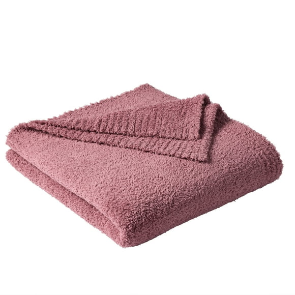 Better Homes & Gardens Cozy Knit Throw Blanket, Violet Gem, 50x72"