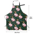 thumbnail image 5 of Lsque Pink Sleeping Fox Waterproof Apron Chef Aprons for Men Heavy Duty Chemical Work Apron Extra Long Grilling Aprons with Adjustable Bib Apron, 5 of 9